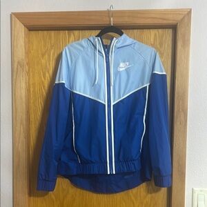 Nike Blue Jacket Lightweight Hooded Design